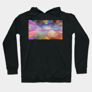 Rainbow Clouds Reflection Hoodie